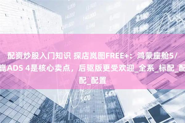 配资炒股入门知识 探店岚图FREE+：鸿蒙座舱5/乾崑ADS 4是核心卖点，后驱版更受欢迎_全系_标配_配置